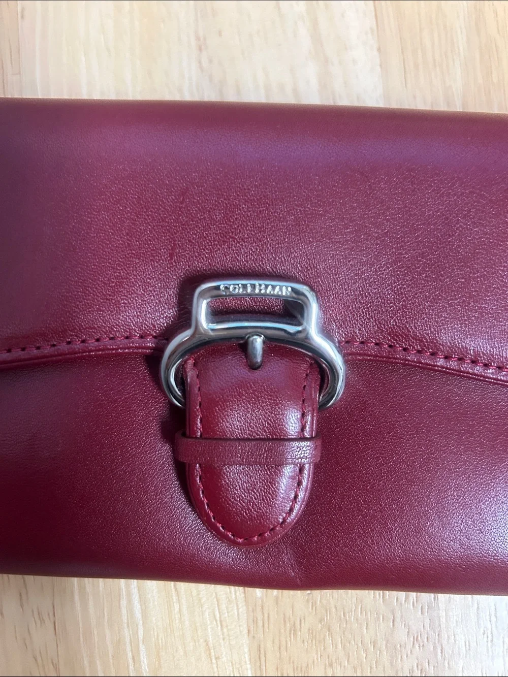 NWT Cole Haan Carryall  Scarlet Red Alexa Wallet Buttery Soft
